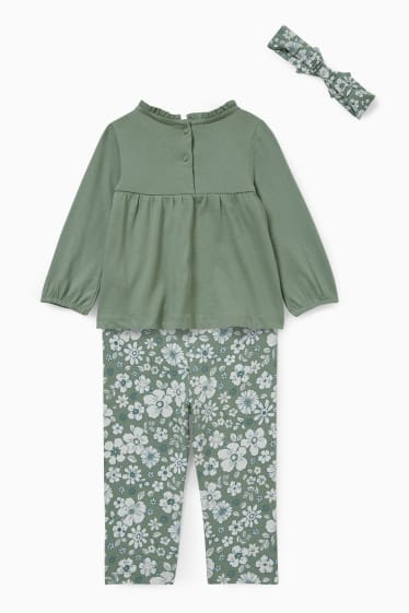 Miminka - Outfit pro miminka - 3dílný - zelená
