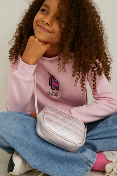Enfants filles - Sac à bandoulière - synthétique - brillant - rose