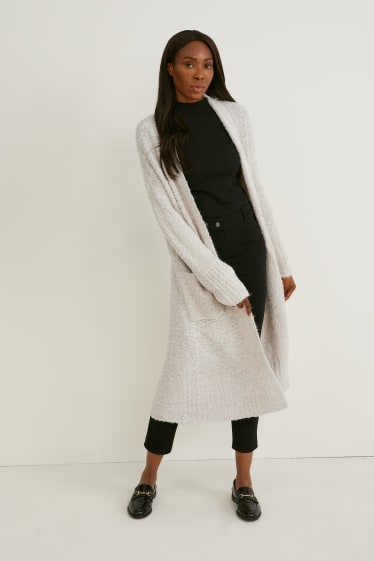 Femei - Cardigan tricotat - crem