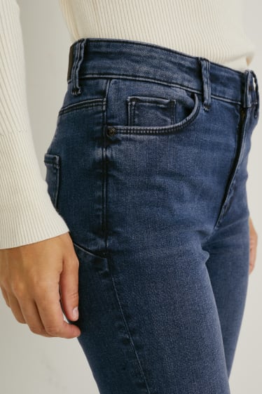 Women - Slim jeans - mid-rise waist - shaping jeans - LYCRA®  - blue denim