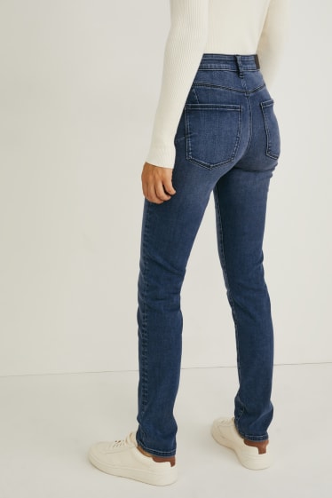 Dámské - Slim jeans - mid waist - tvarující džíny - LYCRA® - džíny - modré