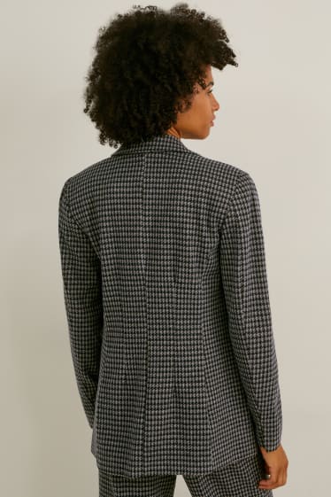 Femmes - Blazer - regular fit - à carreaux - noir / gris