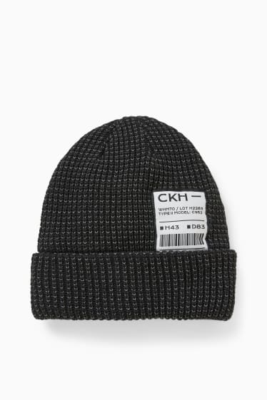 Herren - Strick-Mütze - schwarz