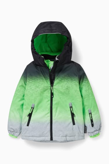 Enfants - Veste de ski à capuche  - vert clair