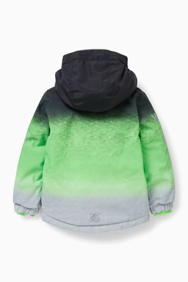 Niños - Chaqueta de esquí con capucha  - verde claro