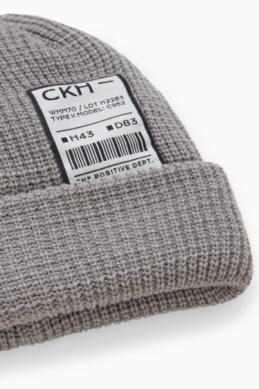 Men - CLOCKHOUSE - knitted hat - gray-melange