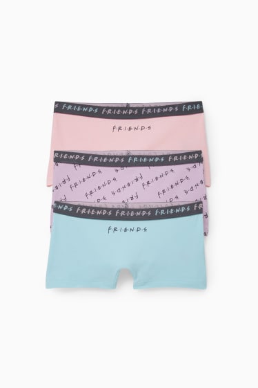 Kinder Mädchen - Multipack 3er - Friends - Boxershorts - rosa