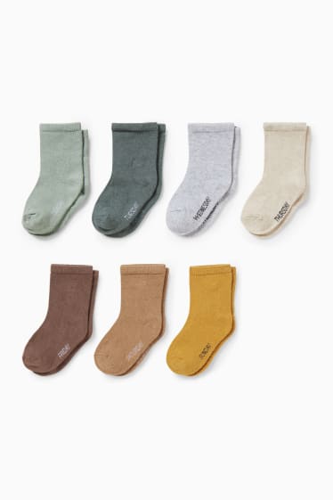 Miminka - Multipack 7 ks - dny v týdnu - ponožky s motivem pro miminka - zelená