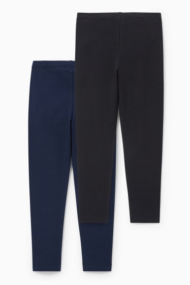 Kinderen - Set van 2 - legging - zwart