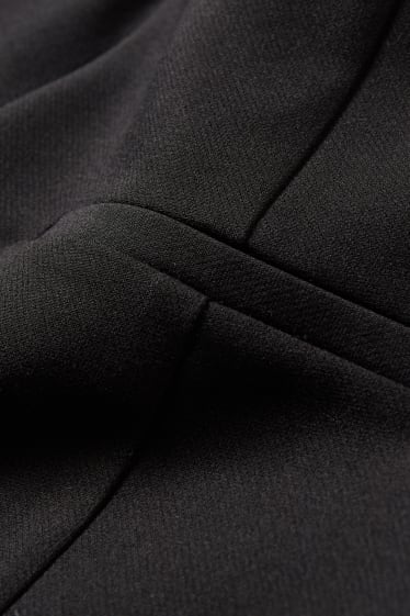 Femmes - Pantalon en toile - high waist - slim fit - matière recyclée - noir