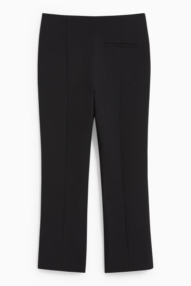 Dames - Pantalon - high waist - slim fit - gerecyclede stof - zwart