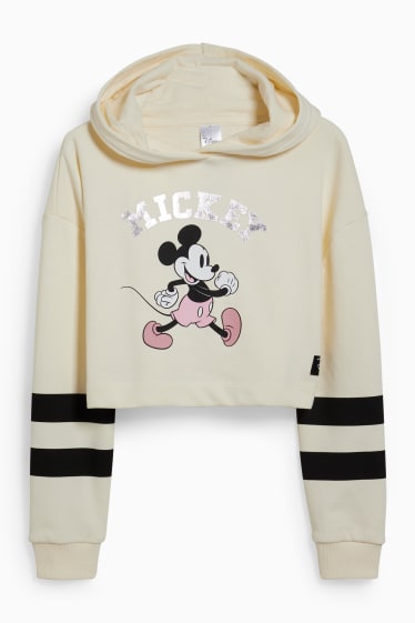 Kinder - Micky Maus - Set - Hoodie und Top - 2 teilig - cremefarben