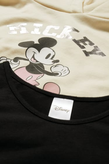 Kinderen - Mickey Mouse - set - hoodie en hemdje - 2-delig - crèmekleurig