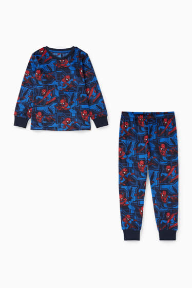 Děti - chlapci - Spider-Man - pyžamo - 2dílné - tmavomodrá
