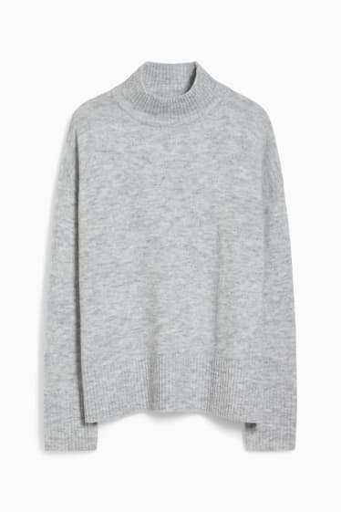 Femmes - Pullover  - gris clair chiné