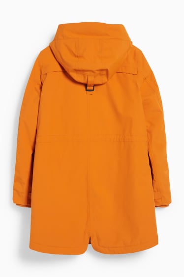 Women - Outdoor jacket with hood - orange