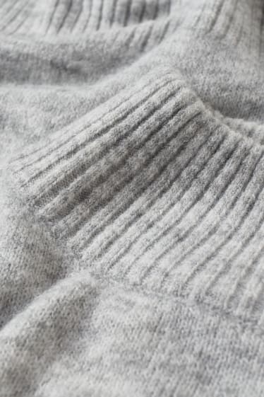 Kobiety - Sweter  - jasnoszary-melanż