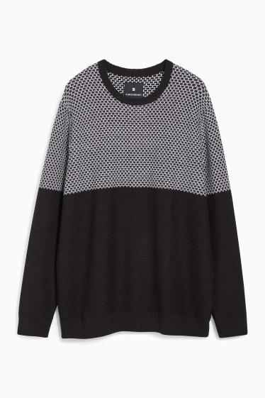 Herren - CLOCKHOUSE - Pullover - schwarz / weiss