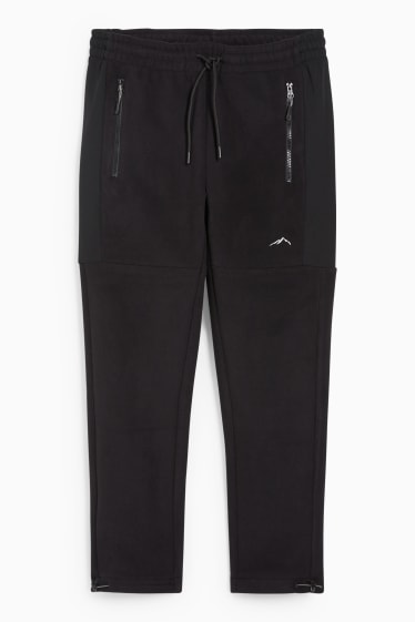 Hommes - Pantalon de jogging en polaire - THERMOLITE®  - matière recyclée - noir