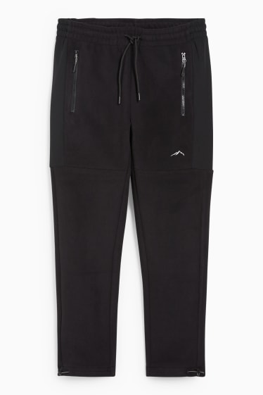 Hombre - Pantalón de deporte de tejido polar - THERMOLITE®  - reciclado - negro