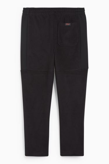 Hombre - Pantalón de deporte de tejido polar - THERMOLITE®  - reciclado - negro