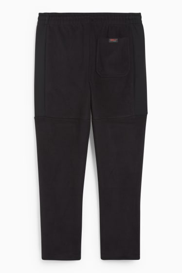 Hommes - Pantalon de jogging en polaire - THERMOLITE®  - matière recyclée - noir