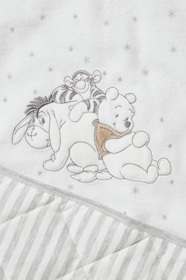 Bebeluși - Winnie de Pluș - pătură bebeluși - cu model - alb