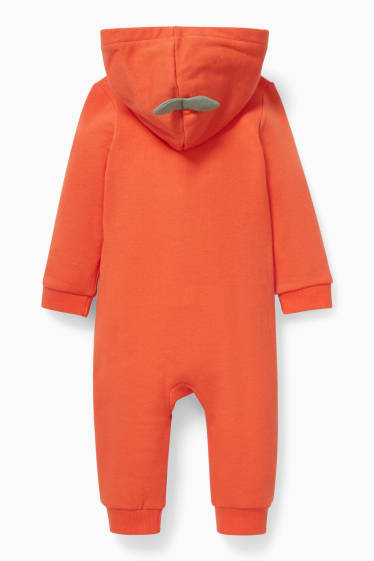 Bébés - Combinaison à capuche Halloween pour bébé - orange-rouge