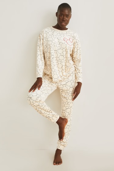Dames - Pyjama - Mickey Mouse - beige