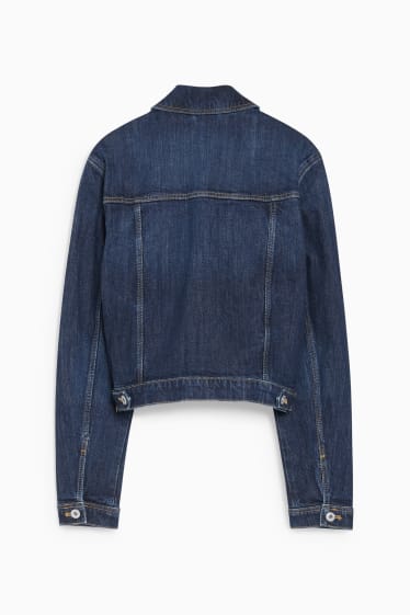 Women - Denim jacket - LYCRA® - denim-dark blue