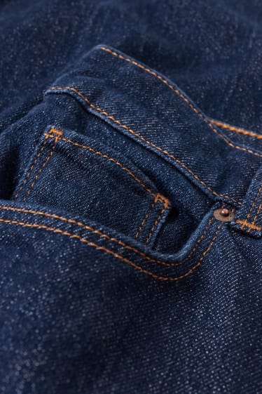 Women - Loose fit jeans - high waist - LYCRA® - denim-dark blue