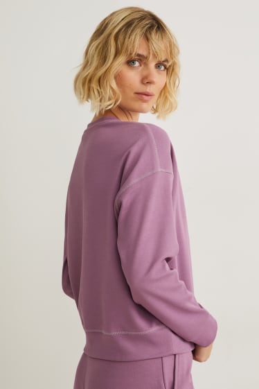Damen - Langarmshirt - violett