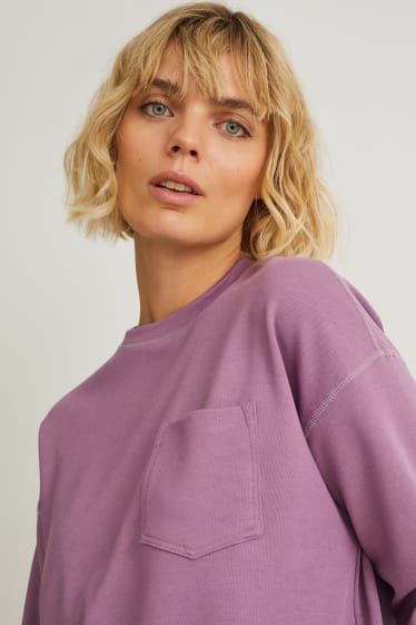 Damen - Langarmshirt - violett