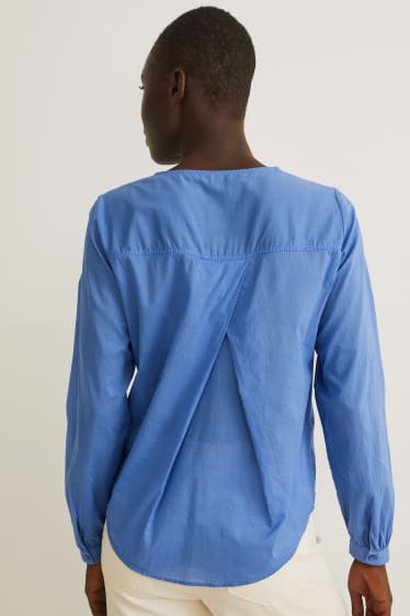 Damen - Bluse - blau