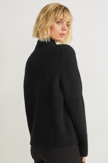 Damen - Pullover - schwarz