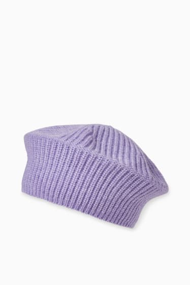 Women - Beret - light violet