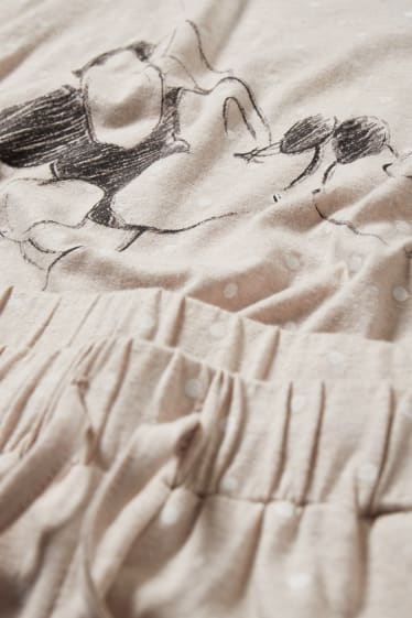 Dames - Pyjama - met stippen - Disney - beige