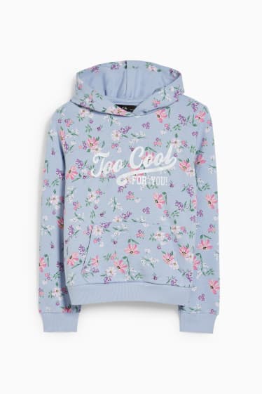 Kinderen: meisjes - Hoodie - lichtblauw