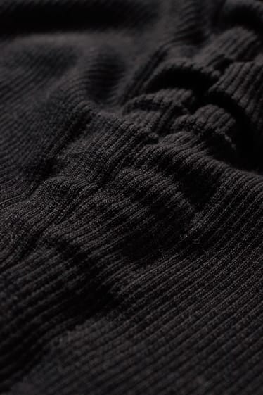 Ragazzi e giovani - CLOCKHOUSE - maglia a maniche lunghe taglio corto - nero