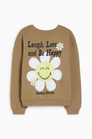 Femmes - CLOCKHOUSE - sweat - SmileyWorld® - beige