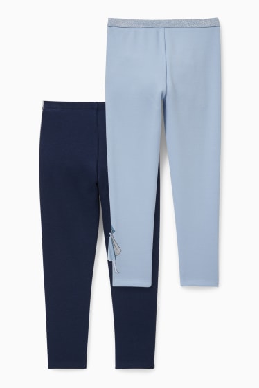 Nen/a - Paquet de 2 - Frozen - leggings tèrmics - blau fosc