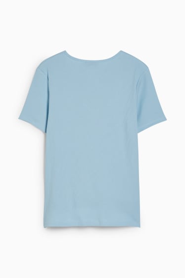 Dames - CLOCKHOUSE - T-shirt - lichtblauw