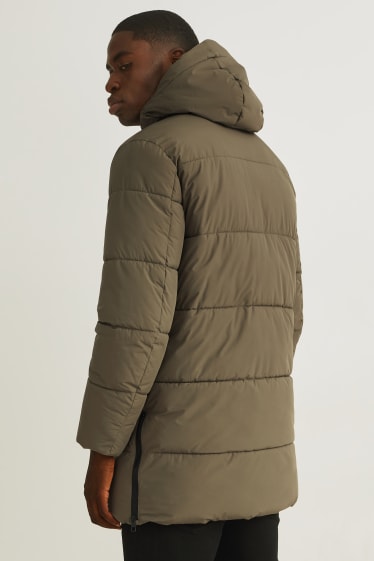 Hombre - Parka con capucha - verde oscuro