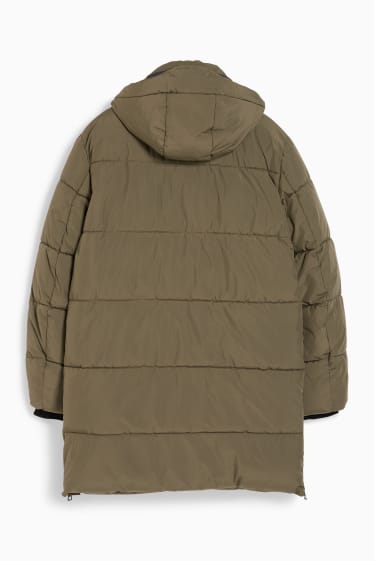 Uomo - Parka con cappuccio - verde scuro