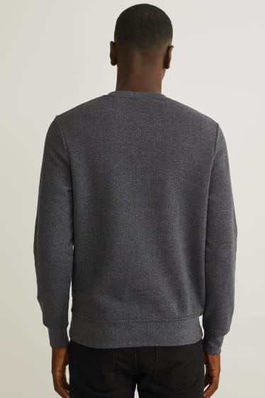 Hommes - Sweat - noir chiné