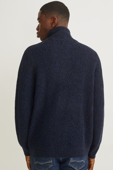 Hommes - Pull - bleu foncé