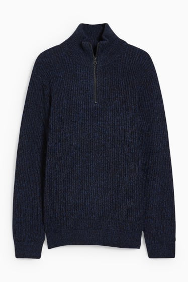 Hommes - Pull - bleu foncé