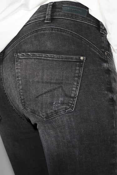 Femmes - CLOCKHOUSE - skinny jean - mid waist - effet push-up - noir