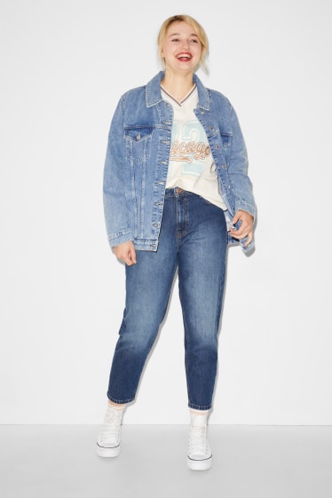 Mujer - CLOCKHOUSE - mom jeans - high waist - vaqueros - azul