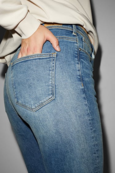 Women - CLOCKHOUSE - skinny jeans - high waist - blue denim